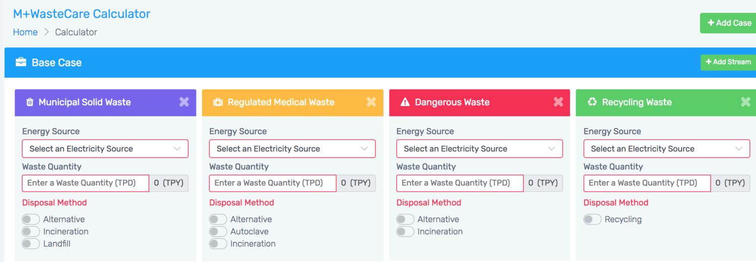 WCC Calculator - Waste Types