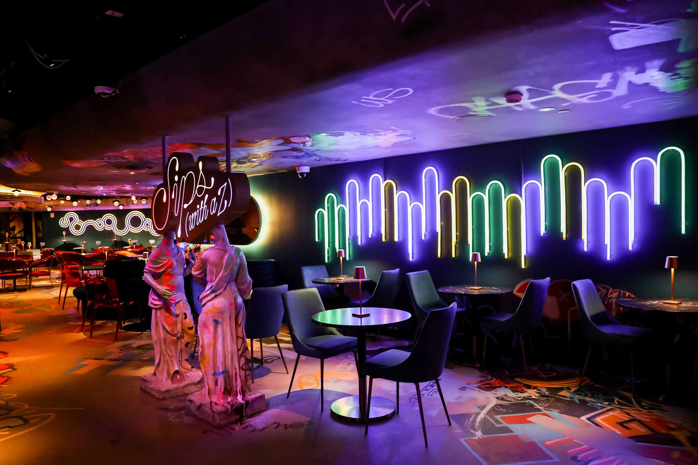 Meow Wolf Convergence Station Sips (with a Z) Lounge