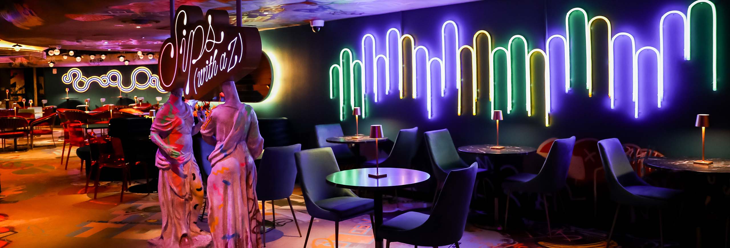 Meow Wolf Convergence Station Sips (with a Z) Lounge