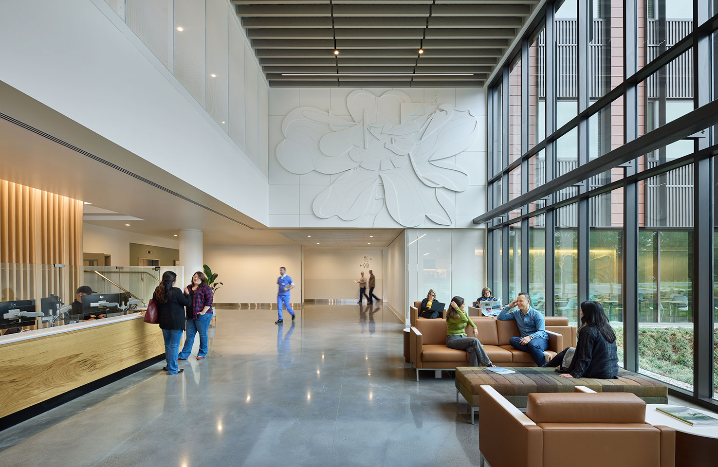 Image of the interior medical facility lobby
