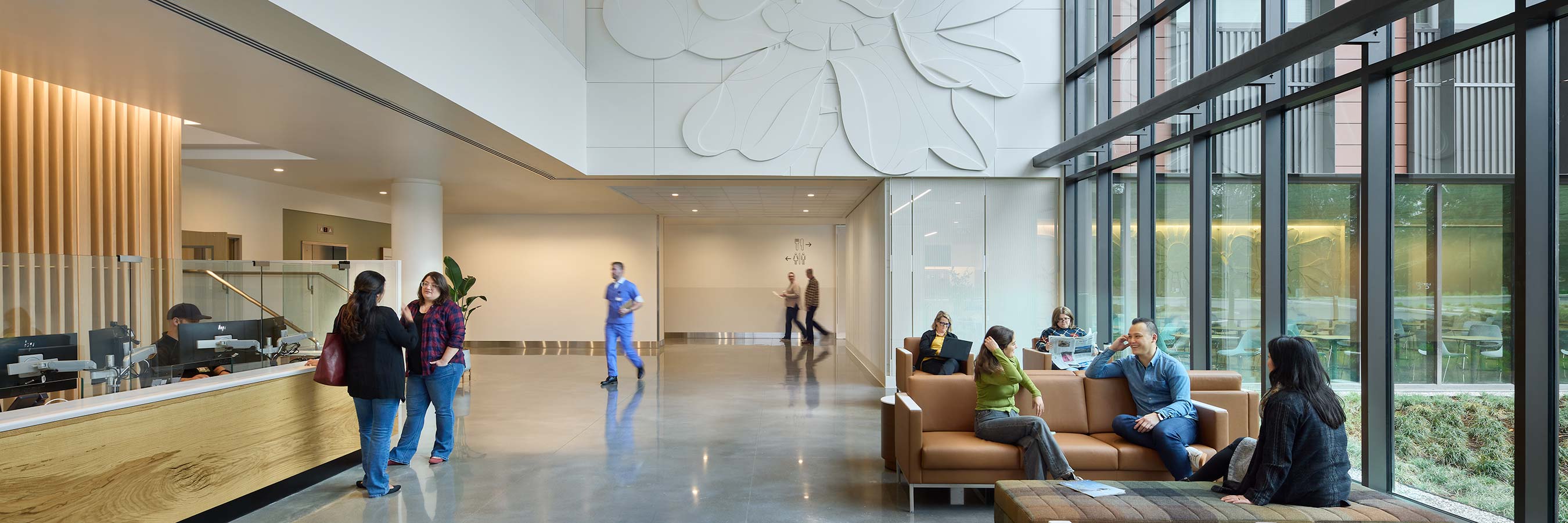 Image of the interior medical facility lobby
