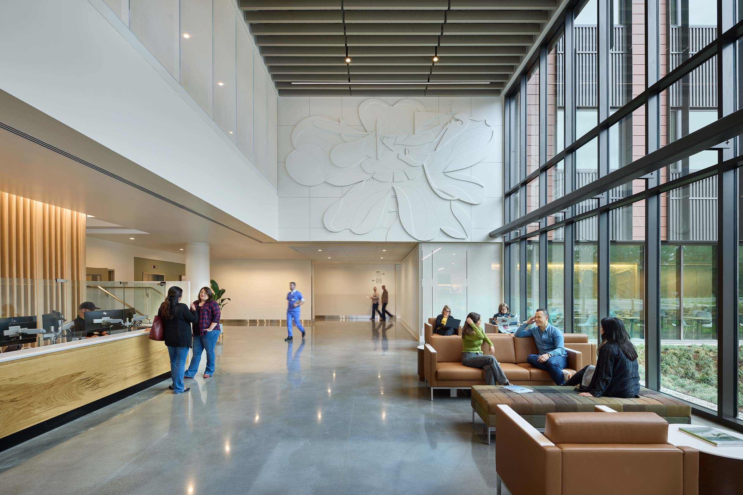 Image of the interior medical facility lobby